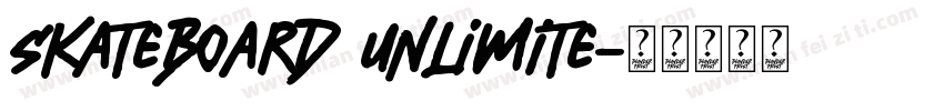 Skateboard Unlimite字体转换